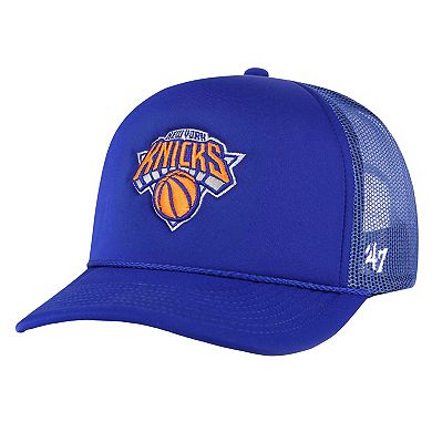 Men's '47 Blue New York Knicks Core Foam Front Trucker Adjustable Hat