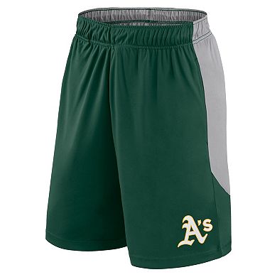 Men's Fanatics Green/Gray Oakland Athletics Go Hard Shorts