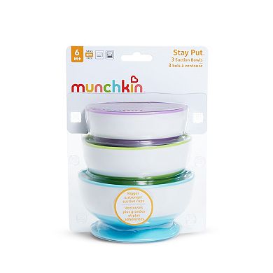 Munchkin 3-Pack Stay Put™ Suction Bowls