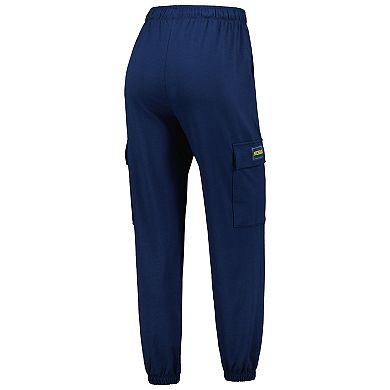 Women's Lusso Navy Michigan Wolverines Mellie Cargo Pants