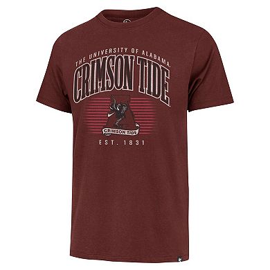 Men's '47 Crimson Alabama Crimson Tide Double Header Franklin T-Shirt