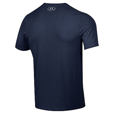 Men's Under Armour Navy Navy Midshipmen 2024 Sideline Football Performance T-Shirt