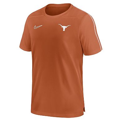 Men's Nike Texas Orange Texas Longhorns 2024 Sideline Coach Performance Top