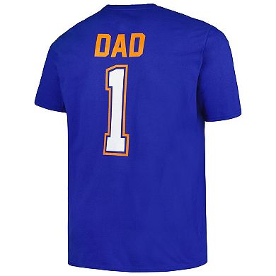 Men's Profile Royal New York Mets Big & Tall #1 Dad T-Shirt