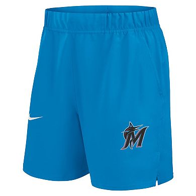 Men's Nike Blue Miami Marlins Woven Victory Performance Shorts