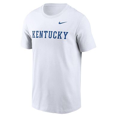 Men's Nike White Kentucky Wildcats Primetime Evergreen Wordmark T-Shirt