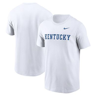 Men's Nike White Kentucky Wildcats Primetime Evergreen Wordmark T-Shirt