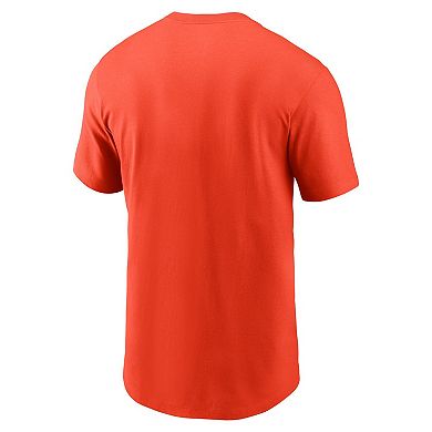Men's Nike Orange New York Mets Cooperstown Wordmark T-Shirt