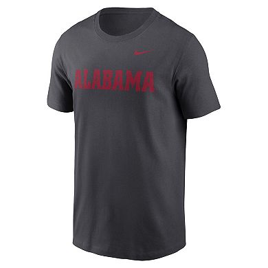 Men's Nike Anthracite Alabama Crimson Tide Primetime Evergreen Wordmark T-Shirt