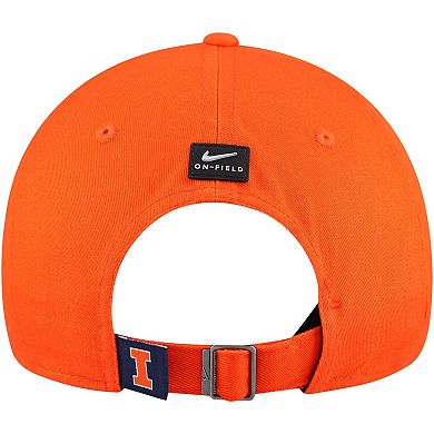 Men's Nike Orange Illinois Fighting Illini 2024 Sideline Club Adjustable Hat