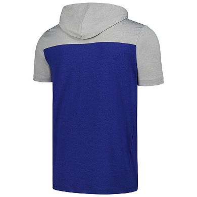 Men's New Era Royal Los Angeles Dodgers Active Brushed Hoodie T-Shirt