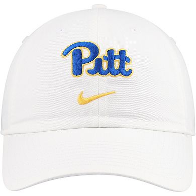 Men's Nike White Pitt Panthers 2024 Sideline Club Adjustable Hat