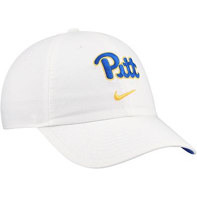 Men's Nike White Pitt Panthers 2024 Sideline Club Adjustable Hat
