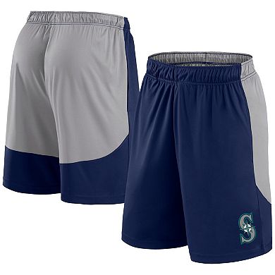 Men's Fanatics Navy/Gray Seattle Mariners Go Hard Shorts