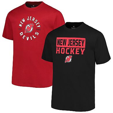 Men's Fanatics New Jersey Devils Big & Tall 2-Pack T-Shirt Set