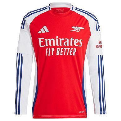 Men's adidas  Red Arsenal 2024/25 Home Long Sleeve Replica Jersey