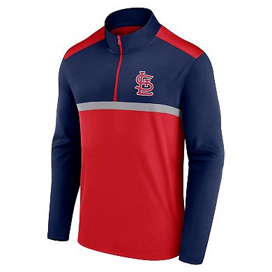 Men's Fanatics Red St. Louis Cardinals Unstoppable Quarter-Zip Top