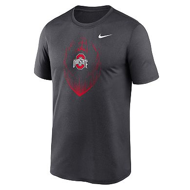 Men's Nike Anthracite Ohio State Buckeyes Primetime Legend Icon Performance T-Shirt