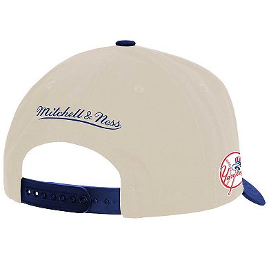 Men's Mitchell & Ness Cream New York Yankees Pro Crown Adjustable Hat