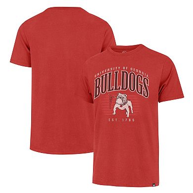 Men's '47 Red Georgia Bulldogs Double Header Franklin T-Shirt