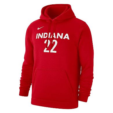 Unisex Nike Caitlin Clark Red Indiana Fever 2024 WNBA Draft Player Name & Number Pullover Hoodie