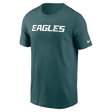 Men's Nike Midnight Green Philadelphia Eagles Primetime Wordmark Essential T-Shirt