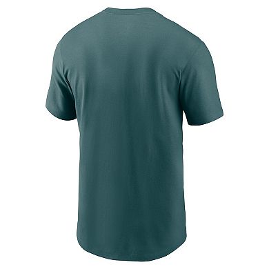 Men's Nike Midnight Green Philadelphia Eagles Primetime Wordmark Essential T-Shirt