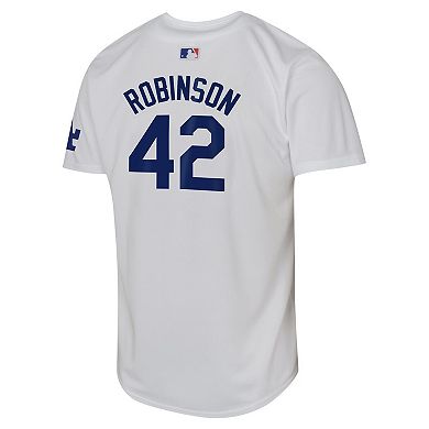 Youth Nike Jackie Robinson White Los Angeles Dodgers Throwback Cooperstown Collection Limited Jersey