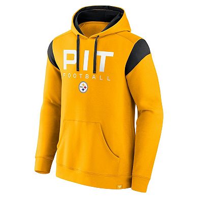 Men's Fanatics Gold Pittsburgh Steelers Call The Shot Pullover Hoodie