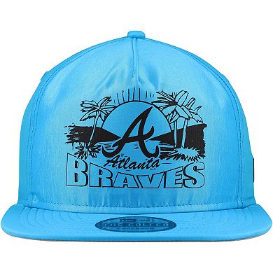 Men's New Era Blue Atlanta Braves Neon Golfer Snapback Hat