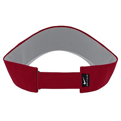 Men's Nike Cardinal Arkansas Razorbacks 2024 Sideline Ace Performance Adjustable Visor