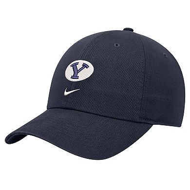 Men's Nike Navy BYU Cougars 2024 Sideline Club Adjustable Hat