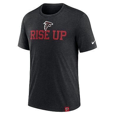 Men's Nike Heather Black Atlanta Falcons Blitz Tri-Blend T-Shirt