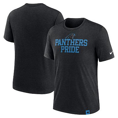 Men's Nike Heather Black Carolina Panthers Blitz Tri-Blend T-Shirt