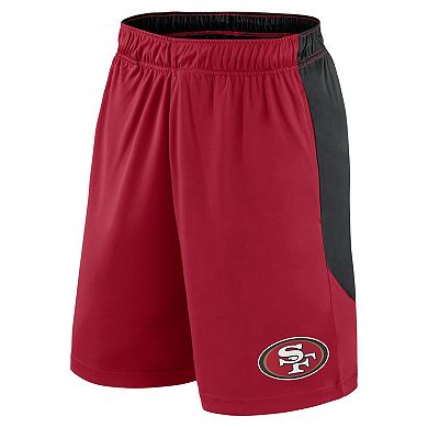 Men's Fanatics Scarlet/Black San Francisco 49ers Go Hard Shorts