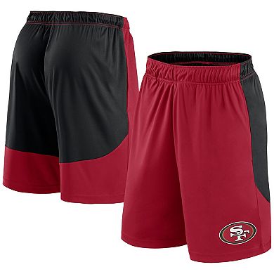 Men's Fanatics Scarlet/Black San Francisco 49ers Go Hard Shorts