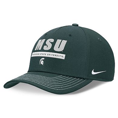 Unisex Nike Green Michigan State Spartans 2024 Sideline Rise Adjustable Hat