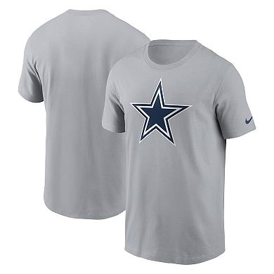 Men's Nike  Gray Dallas Cowboys Primary Logo T-Shirt