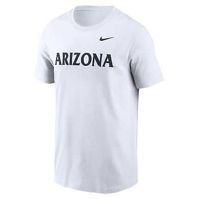 Men's Nike White Arizona Wildcats Primetime Evergreen Wordmark T-Shirt