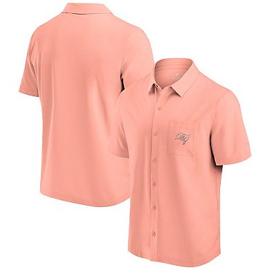 Men's Fanatics Signature Coral Tampa Bay Buccaneers Front Office Button-Up Shirt