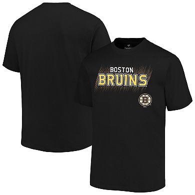 Men's Fanatics Black Boston Bruins Big & Tall Wordmark T-Shirt