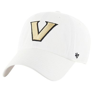 Men's '47 White Vanderbilt Commodores Clean Up Adjustable Hat