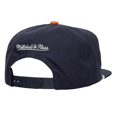 Men's Mitchell & Ness Navy Detroit Tigers  Radiant Lines Deadstock Snapback Hat
