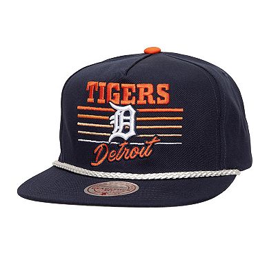 Men's Mitchell & Ness Navy Detroit Tigers  Radiant Lines Deadstock Snapback Hat