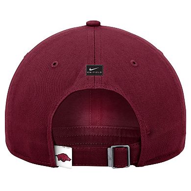 Men's Nike Cardinal Arkansas Razorbacks 2024 Sideline Club Adjustable Hat