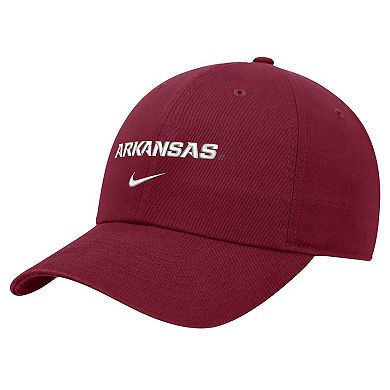 Men's Nike Cardinal Arkansas Razorbacks 2024 Sideline Club Adjustable Hat