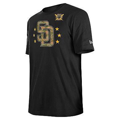 Men's New Era Black San Diego Padres 2024 Armed Forces Day T-Shirt