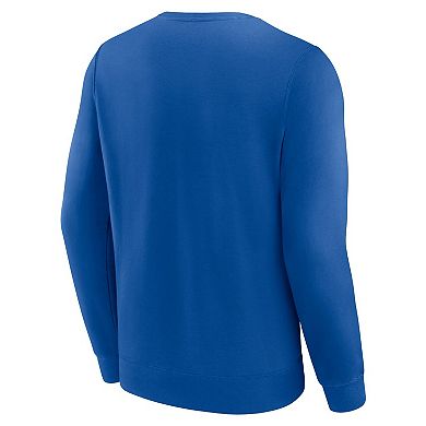 Men's Fanatics Royal Los Angeles Dodgers Focus Fleece Pullover Sweatshirt