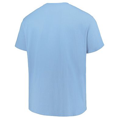 Men's Profile Carolina Blue North Carolina Tar Heels Big & Tall Color Stripe T-Shirt