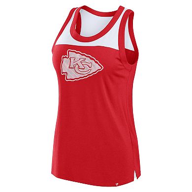 Women's Fanatics Red Kansas City Chiefs Sequin Tank Top